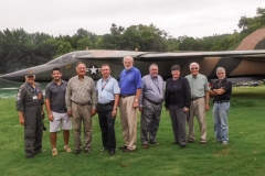 AFA Members, Vendors, and VP Space Camp  in front of Painted F-111